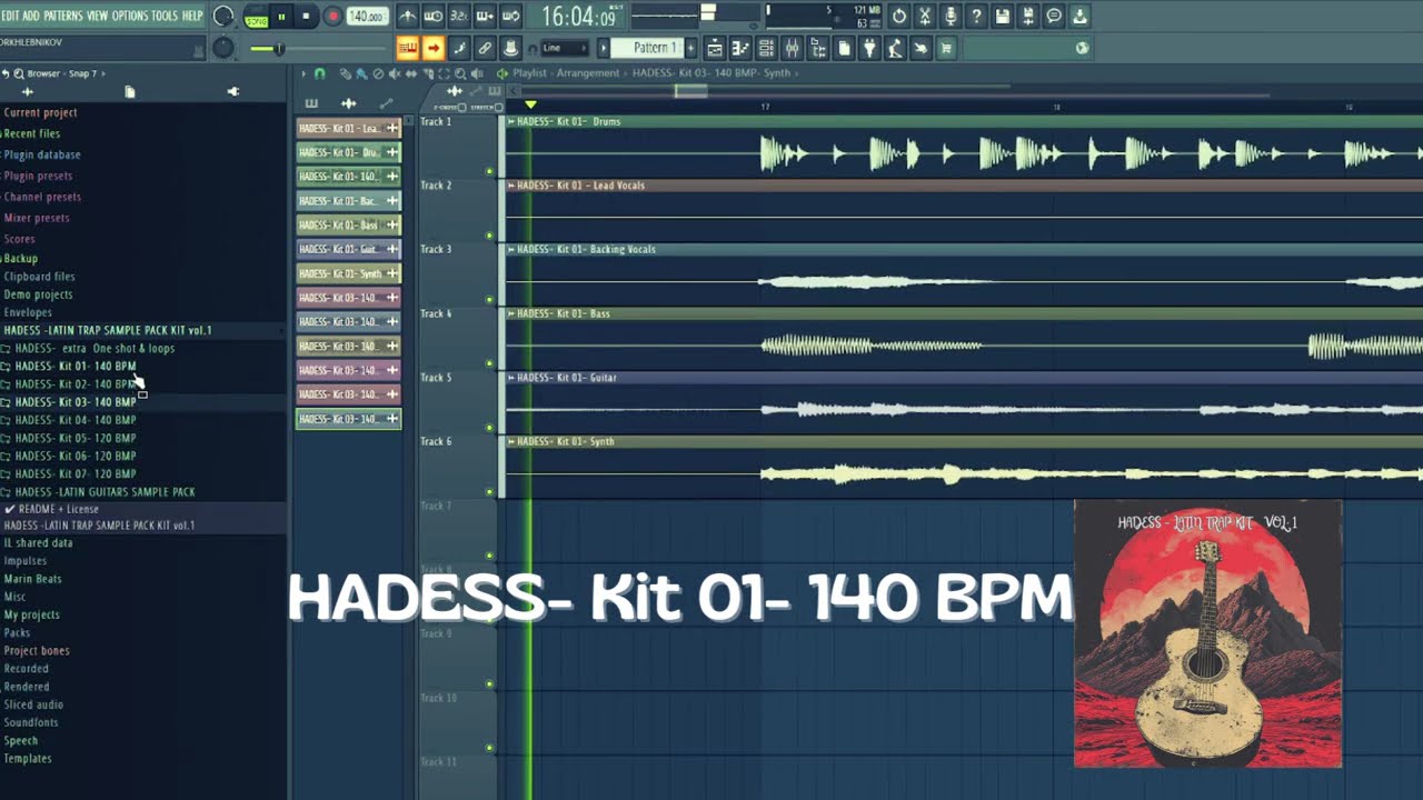 HADESS -LATIN TRAP SAMPLE PACK KIT vol.1