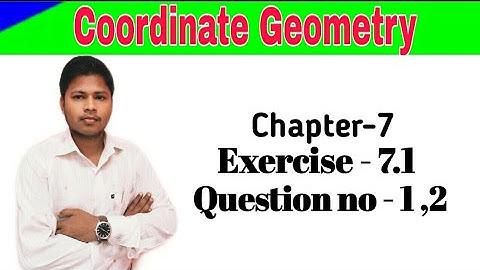 Chapter 7 Coordinate Geometry in hindi Ex 7.1 Q1 Q2 class 10 Maths in