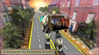 Robot Bus Army Simulator - Grand City Wars 2020 - Android Game Gameplay screenshot 5
