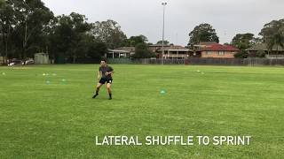Change of Direction: Lateral Shuffle to Sprint