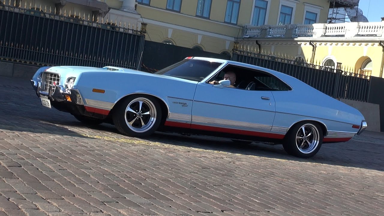 1972 Ford Gran Torino Sport - startup and great exhaust sound