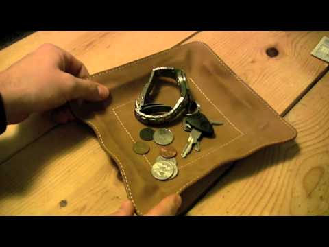 Muholland Brothers Change Base - Leather Coin And Key Valet Tray
