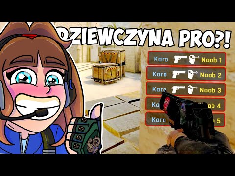 DZIEWCZYNA vs PIERWSZY RANKED w CS:GO!