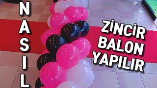 BALON SÜSLEME NASIL YAPILIR, | ZİNCİR BALON YAPILIŞI. Resimi