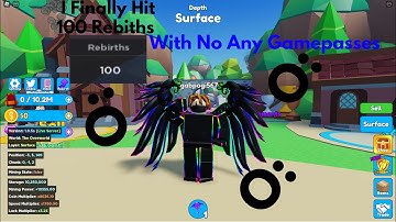 I Finally Hit 100 Rebirths With No Any Gamepasses In Mining Simulator 2 (Roblox)