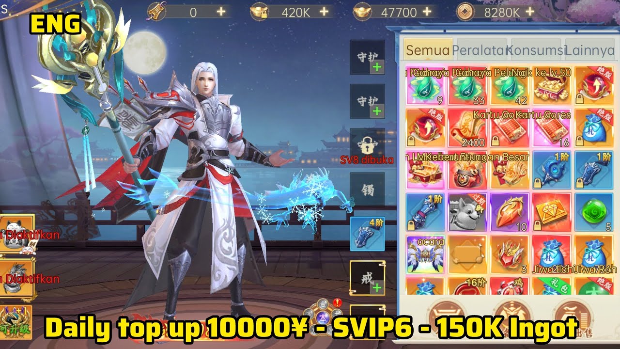 Immortal war MMO Private Server - Daily top up 10000¥ - SVIP6 - 150K Ingot ( X7Game )
