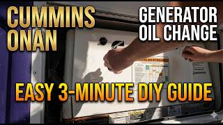 How to Change the Oil in an Onan RV Grooming Van Generator