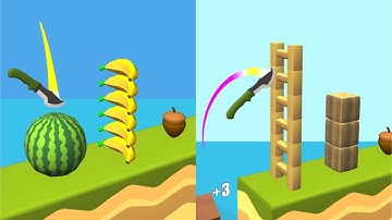 Knife Jump! Very Satisfying And Relaxing ASMR Slicing Game