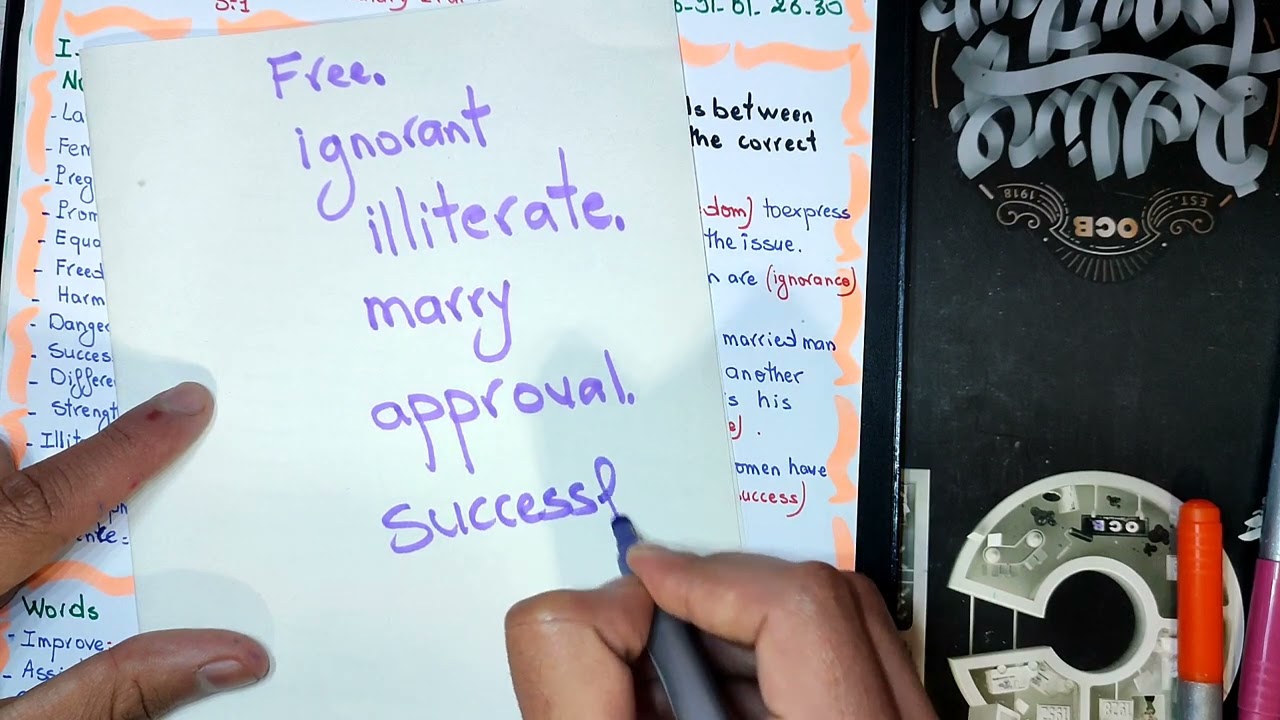 Unit 5 : Women and power (Vocabulary)