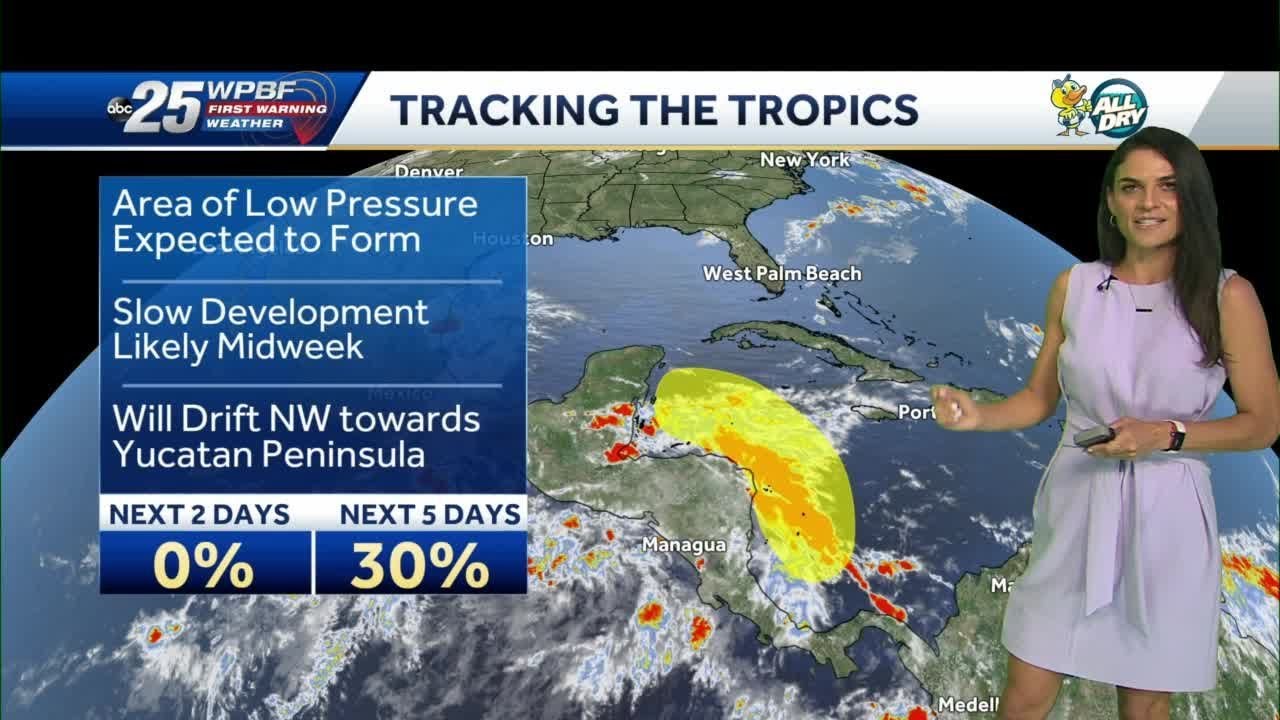 National Hurricane Center monitoring area of low pressure near Yucatan ...