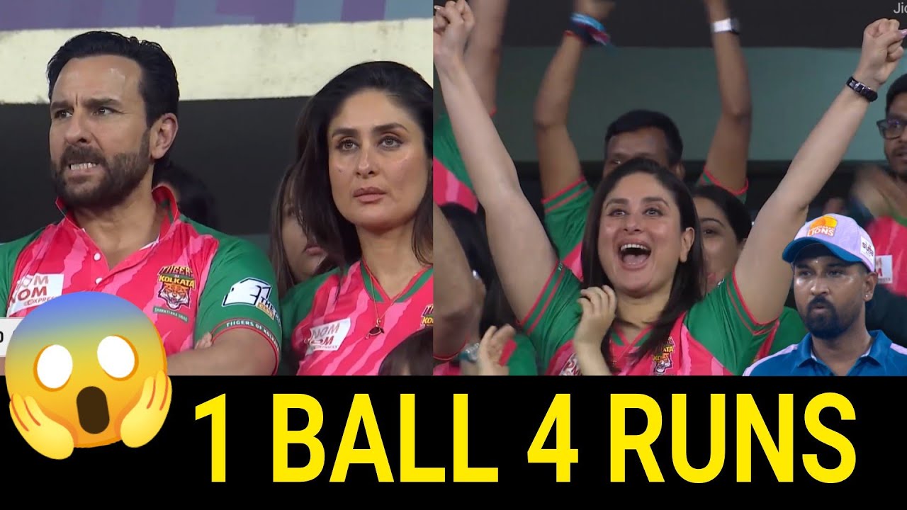 Tiger of Kolkata vs Ahmedabad Lions Big Match 1 Ball 4 Runs ISPL SEASON-3 Match NO-38