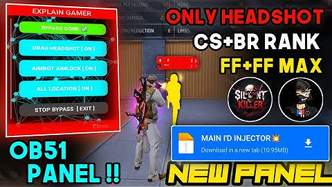 PANEL FOR MOBILE FF⚡️ | FREE FIRE HACK💀 NEW FF PANEL 🎯 |FREE FIRE PANEL OB51 ✅ FF MAX INJECTOR 2025🔥