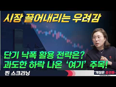 단기 낙폭과대 지수 활용 트레이딩 전략(F.낙폭과대주·시총상위주 관심) #박진희 #찐스크리닝 #개장은증권통