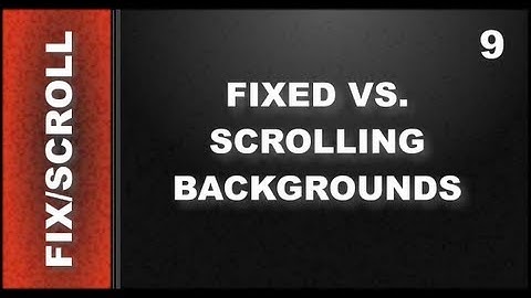 Web Design Tutorials for Xara Web Designer 9 Premium: Scrolling vs. Fixed Background Lesson 115