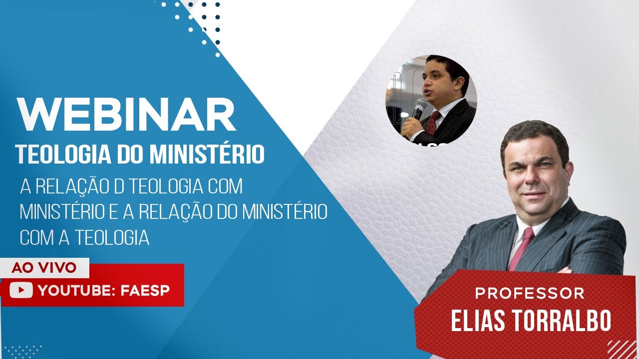 WEBINAR - TEOLOGIA DO MINISTÉRIO