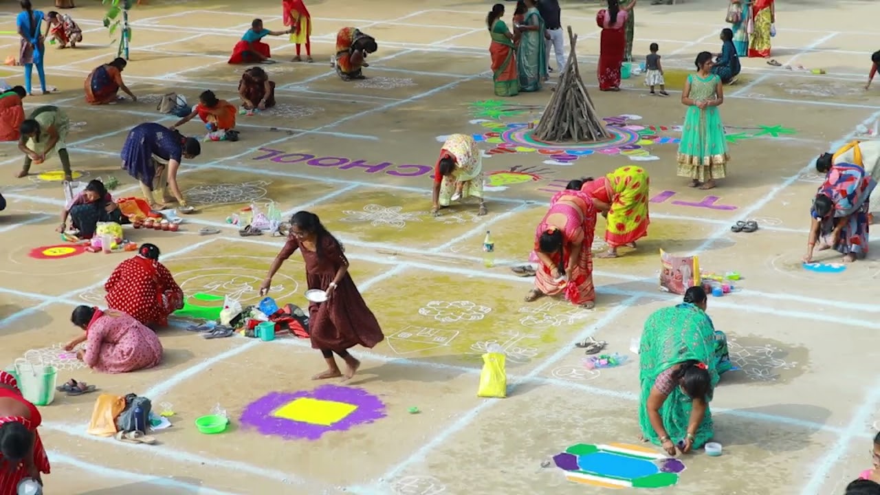 Sankranthi Celebrations In Time School Haliya | Watch Now
