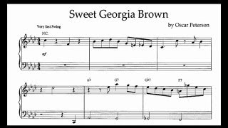 Oscar Peterson - Sweet Georgia Brown (transcription) chords