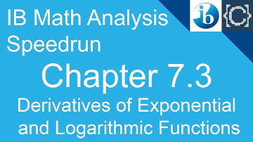Chapter 7.3 | Derivatives of Exponential Functions | CodingBytes IB Math Analysis Speedrun