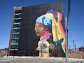 Girl with the D Earring Mural time-lapse in Detroit, MI