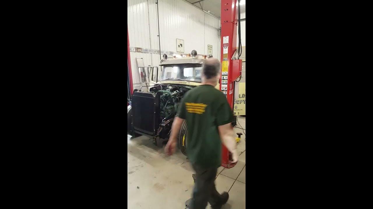 Diesel Run Away!! Detroit 453 2 stroke first start YouTube