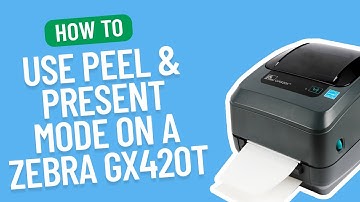 How to Use Peel & Present Mode on a Zebra GX420T | Smith Corona Labels