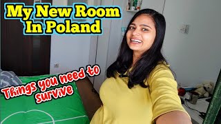 My New Room Tour in Poland Europe | Poland tour | Poland vlog