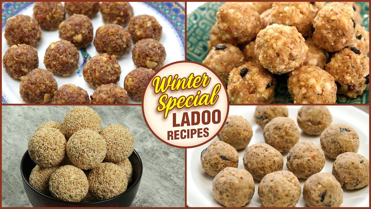 Winter Special Ladoo Recipes | हिवाळ्यासाठी खास पौष्टिक लाडू | Dinkache Ladoo - Methi Ladoo - Tilgul | Ruchkar Mejwani