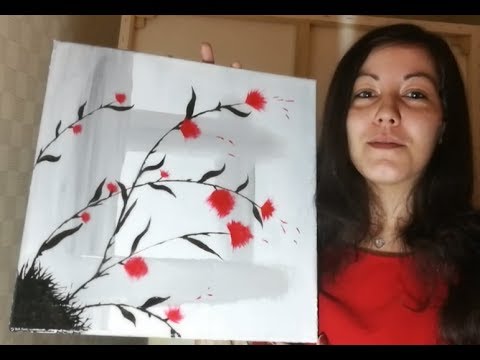 Technique de peinture de pissenlit utilisant une paille (simple et facile)  - YouTube | Peinture de pissenlit, Peinture acrylique pour débutants, Art  pissenlit