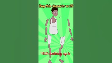 Adobe animate cc character,with walk cycle , cartoon character #cartooncharacter