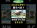 【NHKマイルカップ2025】パンジャタワーは買うべき？戦歴、距離適性など解説