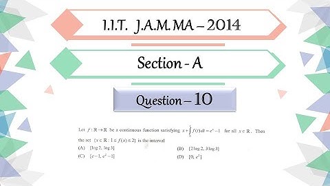 IIT JAM 2014 Mathematics Solution |Question 10|Integral Calculus|Leibnitz Rule | Differentiation