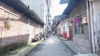 [2W] Small Old Street hidden Village | Deer Horn | Sunny walk | Narrow road | Water tower | ChongQ