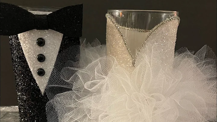 Diy easy Wedding dress candle