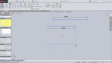 Enabling on screen numeric input on entity creation in SolidWorks