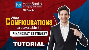 HostBooks ERP Solution ) : What configurations are available in “Financial” settings
