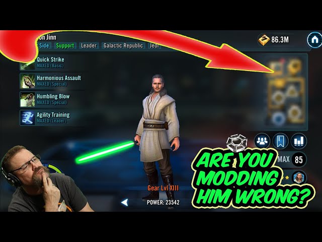 Watching my opponent struggle with Qui Gon Gym: a symphony in four  movements : r/SWGalaxyOfHeroes