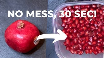 The Best & Easiest Way To Remove Pomegranate Seeds — No Mess, 30 Second Upside Down Method