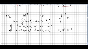 Linear Algebra 118, Subspace of a Vector Space exercises 1