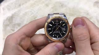 Как правильно выставлять Календарь и время на часах Rolex Sky-Dweller