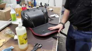 In this week's saddlebag school, brad will run you through how to
clean and condition your bags using the kit that comes with pair of
boss bags.