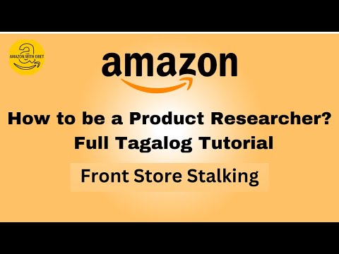 Amazon Product Research : Tagalog Tutorial Part #2 / How to Do Front Store Stalking