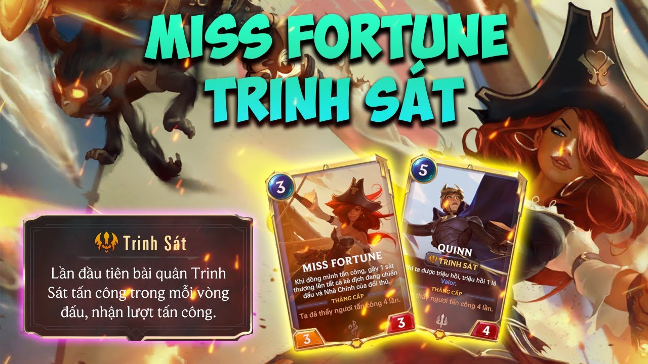 HƯỚNG DẪN BỘ BÀI HUYỀN THOẠI RUNETERA : MISS FORTUNE + QUIN TRINH SÁT XẢ BÃO ĐẠN LIÊN TỤC