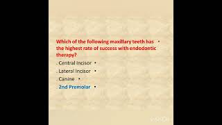 @اسئلة واجوبة في طب الاسنان باللغتين العربية والإنجليزية #بروميترك #prometric #dental