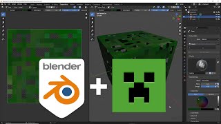 Paint Minecraft Leaf Texture, with Transparency, in Blender