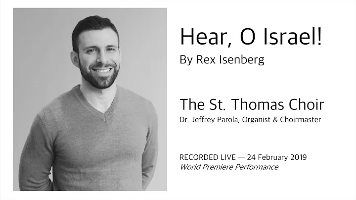 Hear, O Israel! - by Rex Isenberg