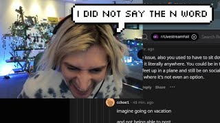 xQc Goes Crazy After his Chat thinks he Said the "N" Word screenshot 5