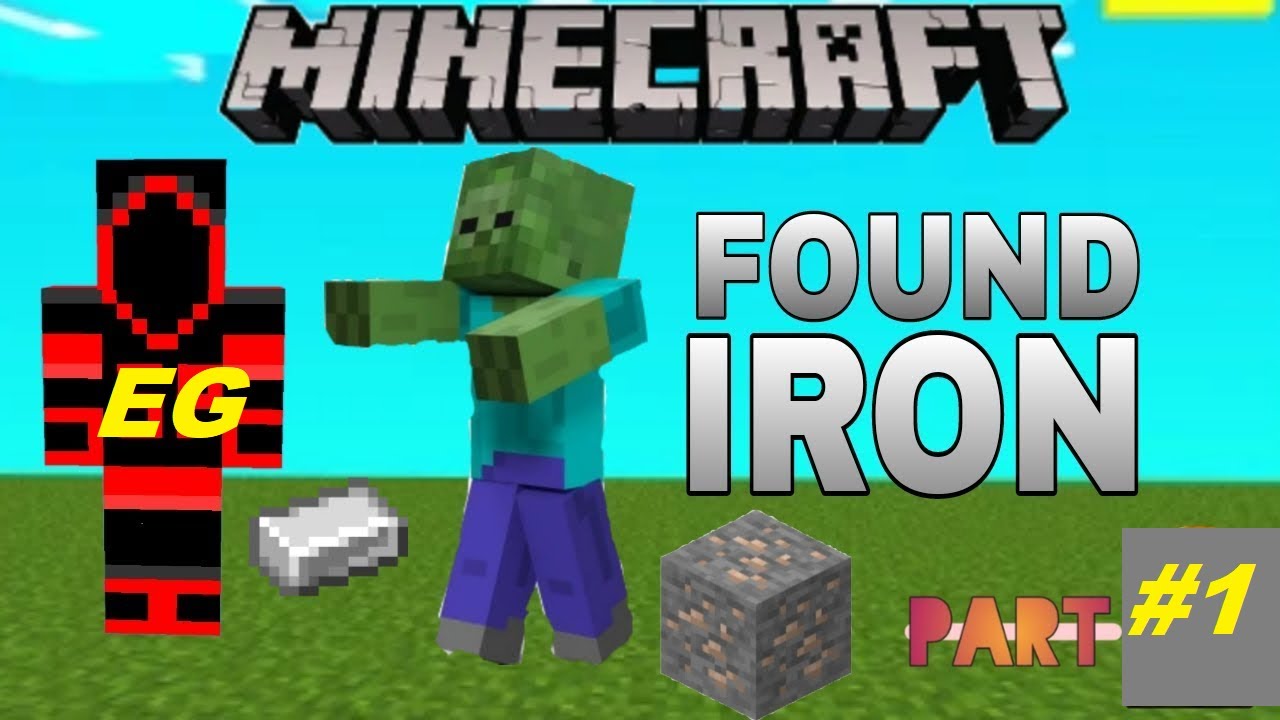 I FOUND SO MANY IRONS IN MY FIRST DAY IN MINECRAFT | SURVIVAL #1 - YouTube