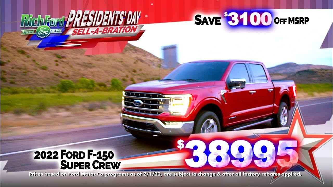 Rich Ford Edgewood’s President’s Day SellABration Continues 3 YouTube