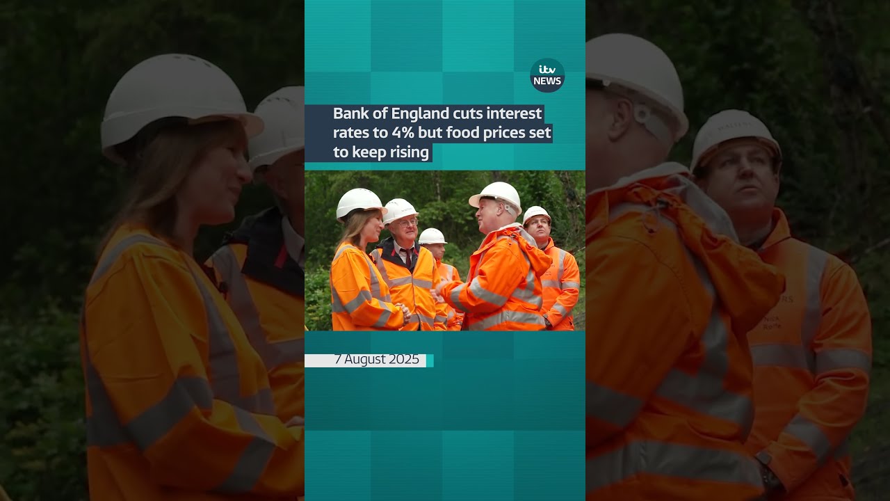 Bank Of England Cuts Interest Rates To 4 But Food Prices Set Keep Rising ITV News