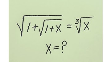 Germany l can you solve?? l Radical Problem l Olympiad Math